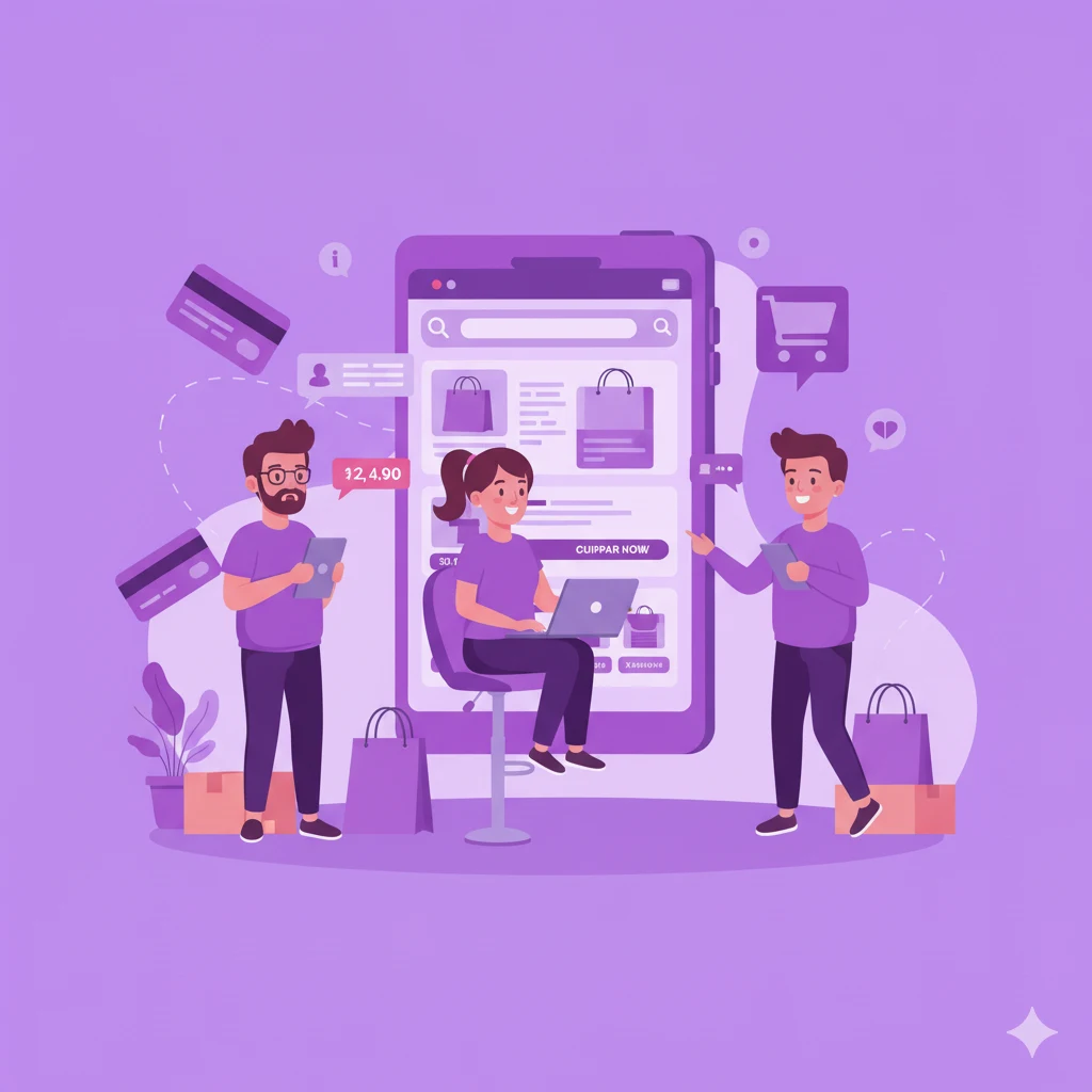 Exemplo de plataforma de e-commerce moderna